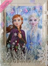 108 Piece Jigsaw Puzzle Disney Elsa & Anna -icy white- [Puzzle Decoration] (18.2x25.7cm)