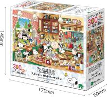 EPOCH 300-Piece Jigsaw Puzzle, PEANUTS Snoopy Country Kitchen (26 x 38cm), 28-209s, Includes Glue, Spatula, and Score Ticket