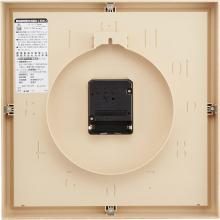 RHYTHM Wall Clock Radio Clock Analog Continuous Second Hand Interior Model Brown (Light Brown Wood Grain Finish) Lively Emily 8MY502SR07