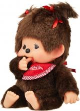 Sekiguchi Monchhichi Premium Standard M Brown Girl Sitting Plush Toy 226764