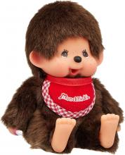 Sekiguchi Monchhichi Premium Standard SS Brown Boy Sitting Plush Toy 226771