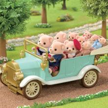 Sylvanian Families Vehicle (Classic Family Car) V-07 ST Mark Certified, Ages 3 and Up, Toy Dollhouse, Sylvanian Families, Epoch