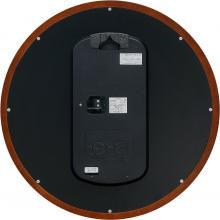 Seiko Clock Wall Clock Office Type Radio Analog Large Wooden Frame Tea Wood KX238B