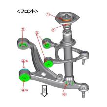 AutoExe AutoExe Suspension Bush (Single) for Upper Mount (Lower) Illustration No. 2, 8 for Roadster ND5RC