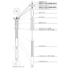 D-MAX Repair Parts Rear Pillow Upper Mount with Pillow Ball Collar and Nut Set for Super Street 180SX RPS13 RS13 (H1.3~) SR20DET