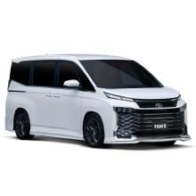 TOM'S Front Diffuser in Sparkling Black Pearl Crystal Shine [220] for Toyota Voxy MZRA90W, MZRA95W, ZWR90W, and ZWR95W (R2.1 and later models).