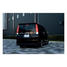 VALENTI Jewel LED Tail Lamps ULTRA TT80NVU-SB-2 for Toyota 80 Series Noah/Voxy/Esquire in Light Smoke/Black Chrome