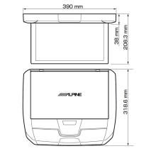 Alpine 12.8-inch WXGA Rear Vision RXH12X2-L-B