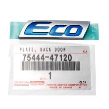 Genuine Toyota Rear Emblem for Prius ZVW50/ZVW55 (Export Model) - US Only, Eco ECO Back Door Rear Emblem (75444-47120)