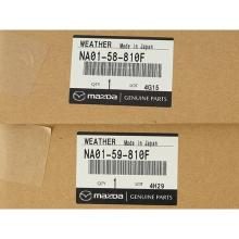 Genuine MAZDA window strips (left and right set) for Roadster NA (NA01-58-810F, NA01-59-810F)