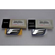 Emblemas originales para guardabarros delantero Lexus F Sport, 36 mm x 72 mm, par (números de pieza 75361-53010 y 75362-53010)