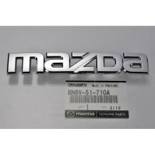 Genuine Mazda Rear Emblem for Mazda Axela (Black Series) Sedan with Mazda Logo (BN8V-51-710A, BN8V51710A)
