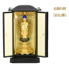 Mini Buddhist altar with a Buddhist statue case 