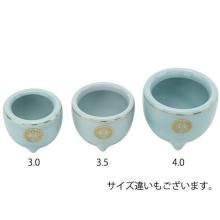 Celadon incense burner for the Jodo Shinshu Honganji sect, size 3.5. Available at Hasegawa Buddhist Altars.