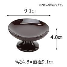 Pair of wooden high-rise bowls, suitable for offerings, Buddhist altar accessories, bon lanterns, and offerings. 