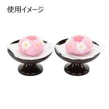 Pair of wooden high-rise bowls, suitable for offerings, Buddhist altar accessories, bon lanterns, and offerings. 