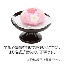 Pair of wooden high-rise bowls, suitable for offerings, Buddhist altar accessories, bon lanterns, and offerings. 