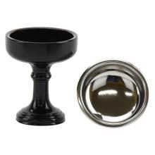 Buddhist altar accessories, rice offering bowl, brass metal 