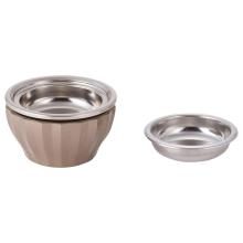 Modern, miniature, brown Buddhist altar set, 