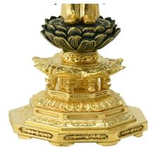 Wooden Buddha statue, carved by the Shinshu Otani sect, Jodo Shinshu, Amitabha, gold. 