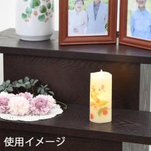 Battery-powered candle light, compact, Buddhist altar offering, Obon lantern, 