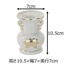 Ceramic flower vase, Buddhist altar accessory 