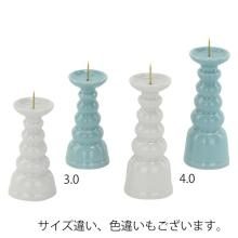 Ceramic candle holder, Buddhist altar accessory 