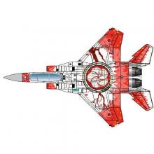 PLATZ 1/ 72 Air Self-Defense Force F-15J Eagle 305th Squadron 40th Anniversary Painted Aircraft 'Umegumi Digital Camouflage' (AC-31) Plastic Model