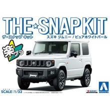 Aoshima 1/ 32 The Snap Kit No.8-E Suzuki Jimny (Pure White Pearl) (58176) Plastic Model