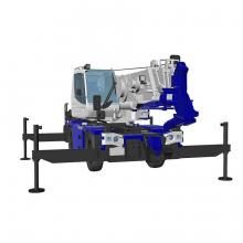 HASEGAWA 1/ 35 Tadano Rough Terrain Crane GR-130NL/N Crevo mini G4 “H type outrigger” (66110) plastic model