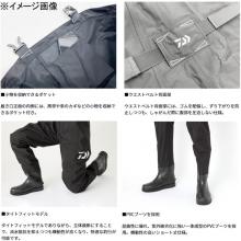 Waterproof non-breathable waders Daiwa SW-4503R-T Tight fit salt waders (felt spikes) Black S