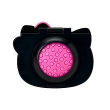 Hello Kitty Compact Hair Brush with Mirror (I Love Hello Kitty) Black