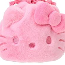 Hello Kitty Face-Shaped Drawstring Bag (I Love Hello Kitty) Pink