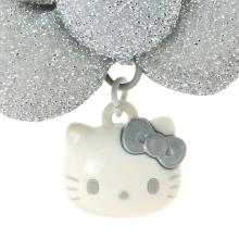 Hello Kitty Ribbon Keychain (I Love Hello Kitty) Silver