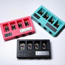 Switch Audio Battery-Supply Plus Black Battery-Powered Power Supply with Battery Checker