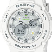 BABY-G Baby-G Flower Series Daisy BGA-270FL-7AJF Ladies Watch Battery Operated Analog Digital White